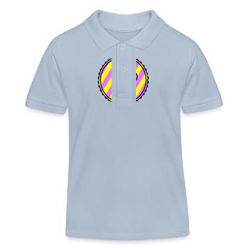 Eicreme Eis Icon - Kinder Organic Poloshirt Mini Sprinter von Stanley/Stella - sky Blue - Vorne