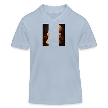 Grusel Halloween Geist Geschenk - Kinder Organic Poloshirt Mini Sprinter von Stanley/Stella - sky Blue - Vorne