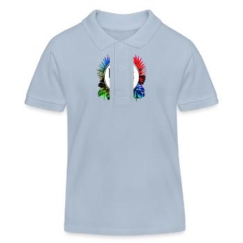 Crète 2024 Coloré - Polo enfant bio Stanley/Stella - bleu ciel - Devant