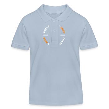 Polterabend 2024 - Kinder Organic Poloshirt Mini Sprinter von Stanley/Stella - sky Blue - Vorne