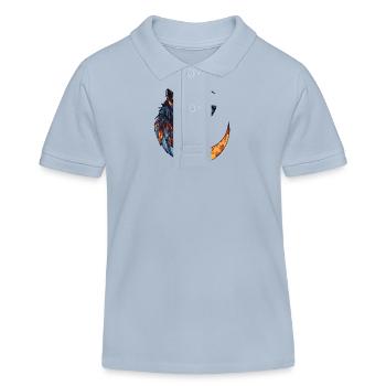 Wolf Mond - Kinder Organic Poloshirt Mini Sprinter von Stanley/Stella - sky Blue - Vorne