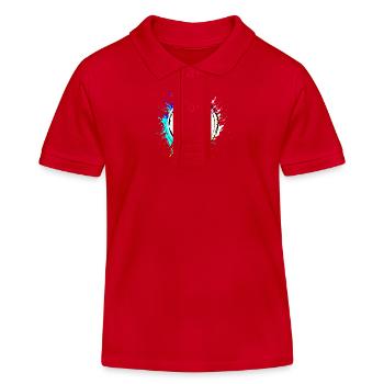 Icône de selle - Polo enfant bio Stanley/Stella - rouge - Devant