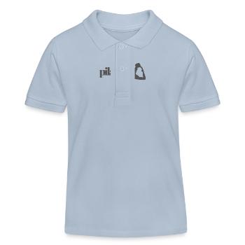 Pilates Club - Kids Organic Polo Shirt by Stanley/Stella - sky blue - Front