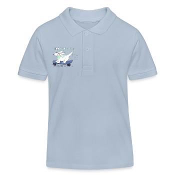Bonne énergie - Polo enfant bio Stanley/Stella - bleu ciel - Devant