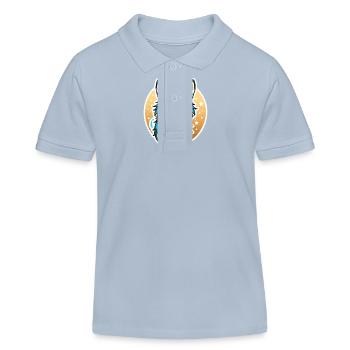 Wolf Fantasy Illustration - Kinder Organic Poloshirt Mini Sprinter von Stanley/Stella - sky Blue - Vorne