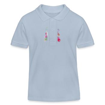 Crète 2024 Coloré - Polo enfant bio Stanley/Stella - bleu ciel - Devant
