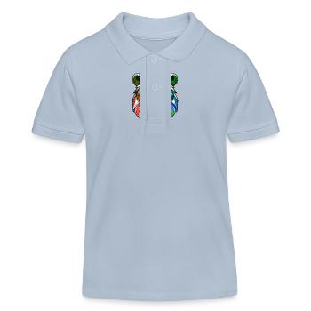 Eisbär Kopf Polar bär Bunt - Kinder Organic Poloshirt Mini Sprinter von Stanley/Stella - sky Blue - Vorne