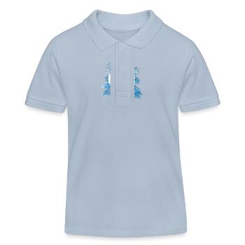 Bulgarie 2024 Coloré - Polo enfant bio Stanley/Stella - bleu ciel - Devant