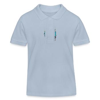 L’équipe de la tournée Malle 2024 - Polo enfant bio Stanley/Stella - bleu ciel - Devant