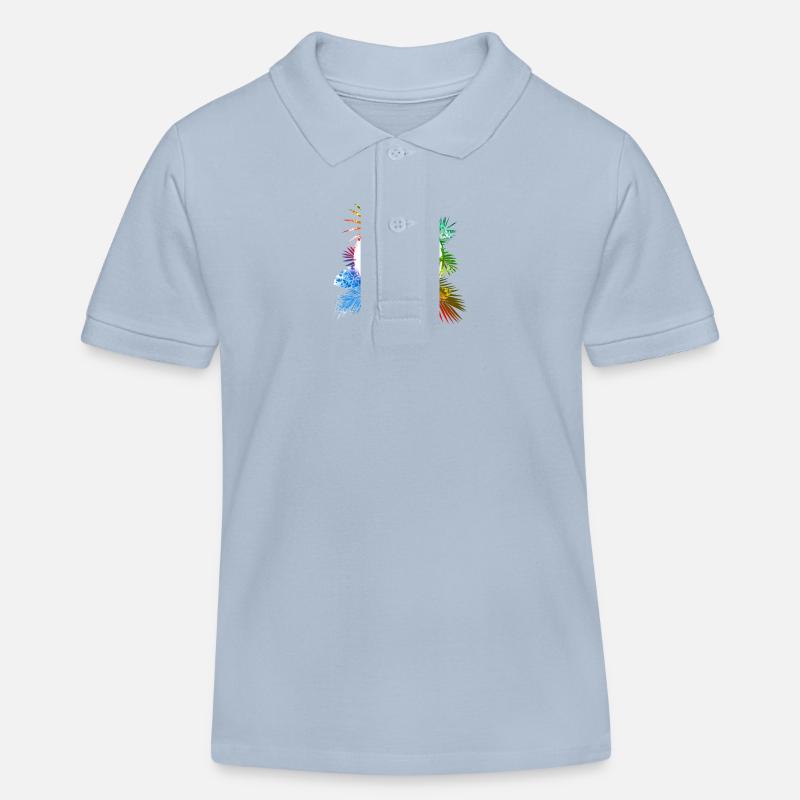 Grèce 2024 Coloré - Polo enfant bio Stanley/Stella - bleu ciel