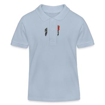Animal Coq - Polo enfant bio Stanley/Stella - bleu ciel - Devant