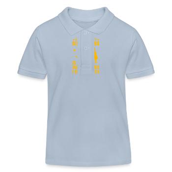 Ein Tag ohne Vogelfütterung ist nur ein Scherz - Kinder Organic Poloshirt Mini Sprinter von Stanley/Stella - sky Blue - Vorne