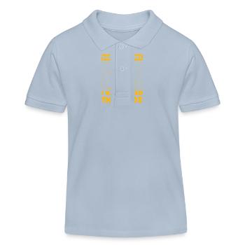 Tut mir leid, dass ich zu spät komme, ich musste die Vögel füttern - Kinder Organic Poloshirt Mini Sprinter von Stanley/Stella - sky Blue - Vorne