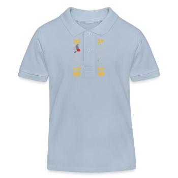Nur ein Junge, der die Vogelfütterung liebt - Kinder Organic Poloshirt Mini Sprinter von Stanley/Stella - sky Blue - Vorne