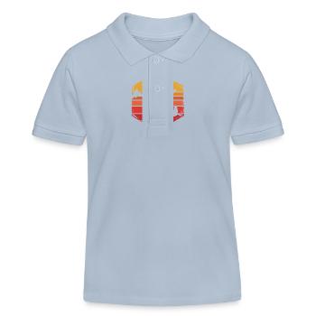 alimentation des oiseaux - Polo enfant bio Stanley/Stella - bleu ciel - Devant