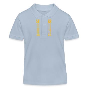 Ich füttere nicht immer Vögel oh warte, ja, das tue ich - Kinder Organic Poloshirt Mini Sprinter von Stanley/Stella - sky Blue - Vorne