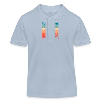 alimentation des oiseaux - Polo enfant bio Stanley/Stella - bleu ciel - Devant