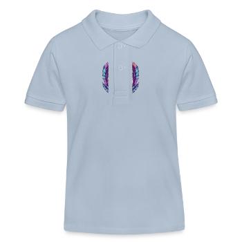 Crète 2024 Armoiries - Polo enfant bio Stanley/Stella - bleu ciel - Devant