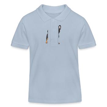 Bouledogue Français - Polo enfant bio Stanley/Stella - bleu ciel - Devant