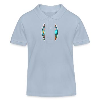 Druide Niedlich Illustration - Kinder Organic Poloshirt Mini Sprinter von Stanley/Stella - sky Blue - Vorne