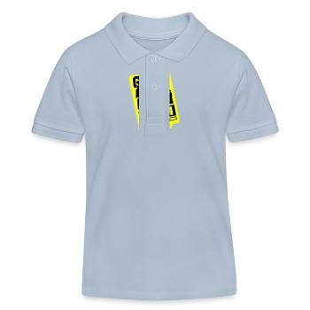 Hochzeit Loading 2024 Game Over - Kinder Organic Poloshirt Mini Sprinter von Stanley/Stella - sky Blue - Vorne