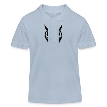 Eule Tier - Kinder Organic Poloshirt Mini Sprinter von Stanley/Stella - sky Blue - Vorne