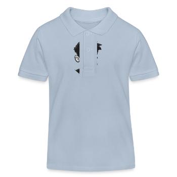 Zombie Halloween Comic Creepy - Kids Organic Polo Shirt by Stanley/Stella - sky blue - Front