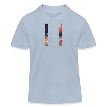 Astronaute de l’espace - Polo enfant bio Stanley/Stella - bleu ciel - Devant
