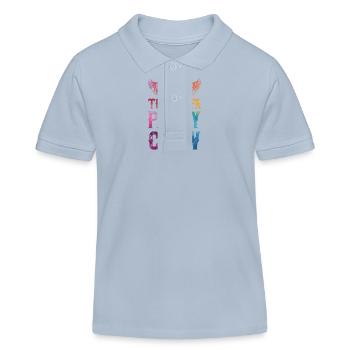 Tenerife Party Crew Dire - Polo enfant bio Stanley/Stella - bleu ciel - Devant
