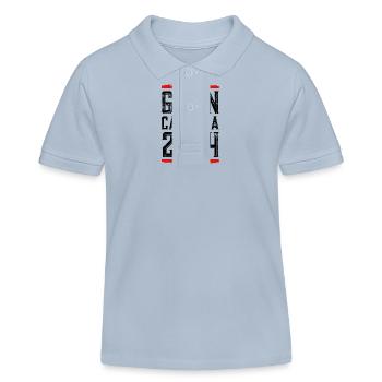 Gran Canaria 2024 - Kids Organic Polo Shirt by Stanley/Stella - sky blue - Front