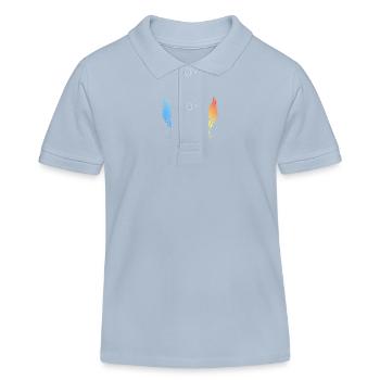Apres Ski Team Bunt Motto - Kinder Organic Poloshirt Mini Sprinter von Stanley/Stella - sky Blue - Vorne
