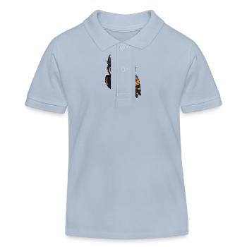 Eule Tier - Kinder Organic Poloshirt Mini Sprinter von Stanley/Stella - sky Blue - Vorne