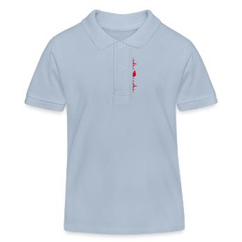 Herzschlag der Henne - Kinder Organic Poloshirt Mini Sprinter von Stanley/Stella - sky Blue - Vorne