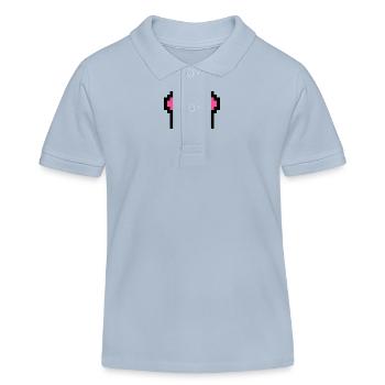Pixel Maus - Kinder Organic Poloshirt Mini Sprinter von Stanley/Stella - sky Blue - Vorne
