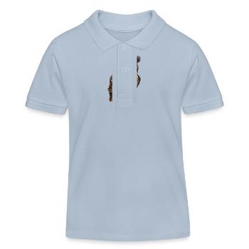 Eule Tier - Kinder Organic Poloshirt Mini Sprinter von Stanley/Stella - sky Blue - Vorne