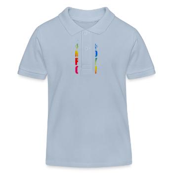 Parole de l’équipe du parti mexicain - Polo enfant bio Stanley/Stella - bleu ciel - Devant
