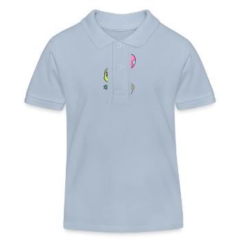 Echse Geburtstag Comic - Kinder Organic Poloshirt Mini Sprinter von Stanley/Stella - sky Blue - Vorne
