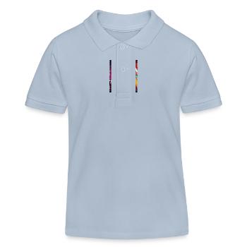 Portrait de licorne - Polo enfant bio Stanley/Stella - bleu ciel - Devant