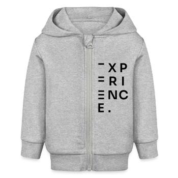 EXPERIENCE - Baby Organic Zip-up Hoodie by Stanley/Stella - heather grey - Front