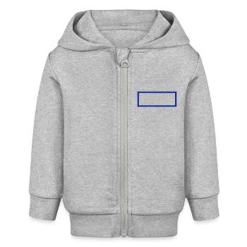 Croquis Rectangle - Veste à capuche bébé bio Stanley/Stella - gris chiné - Devant