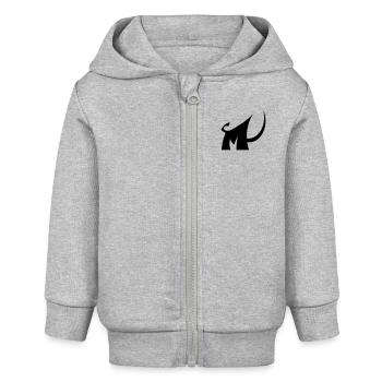 M comme Mammut - Veste à capuche bébé bio Stanley/Stella - gris chiné - Devant