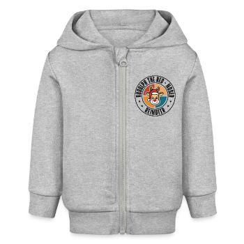 Rudolph - Baby Organic Kapuzenjacke Baby Connector von Stanley/Stella - Grau meliert - Vorne