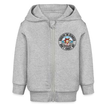 Rudolph - Baby Organic Kapuzenjacke Baby Connector von Stanley/Stella - Grau meliert - Vorne
