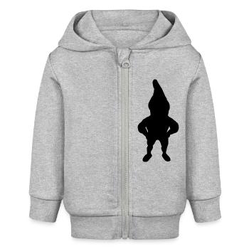 Minuscule jouet pour allotissement Amis - Veste à capuche bébé bio Stanley/Stella - gris chiné - Devant