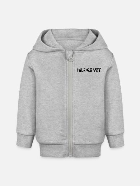 034 - Techno - Baby Organic Kapuzenjacke Baby Connector von Stanley/Stella - Grau meliert