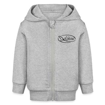 Delphine - Baby Organic Kapuzenjacke Baby Connector von Stanley/Stella - Grau meliert - Vorne