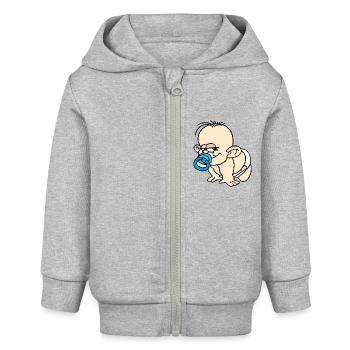 baby - Baby zip hoodie biologisch Stanley/Stella - grijs gemêleerd - Voor