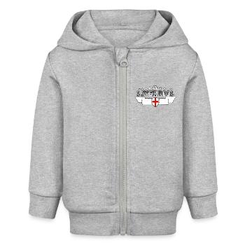 Liverpool - Baby Organic Kapuzenjacke Baby Connector von Stanley/Stella - Grau meliert - Vorne