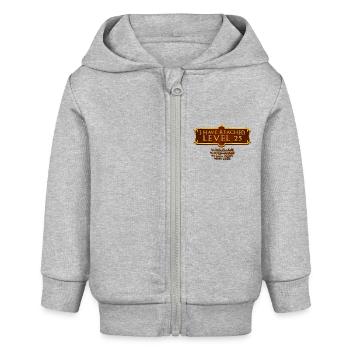 Ich Habe Level 25 Erreicht Rpg Online Gaming 25. - Baby Organic Kapuzenjacke Baby Connector von Stanley/Stella - Grau meliert - Vorne
