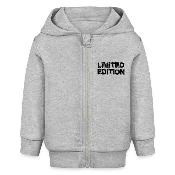 limited schwarz - Baby Organic Kapuzenjacke Baby Connector von Stanley/Stella - Grau meliert - Vorne